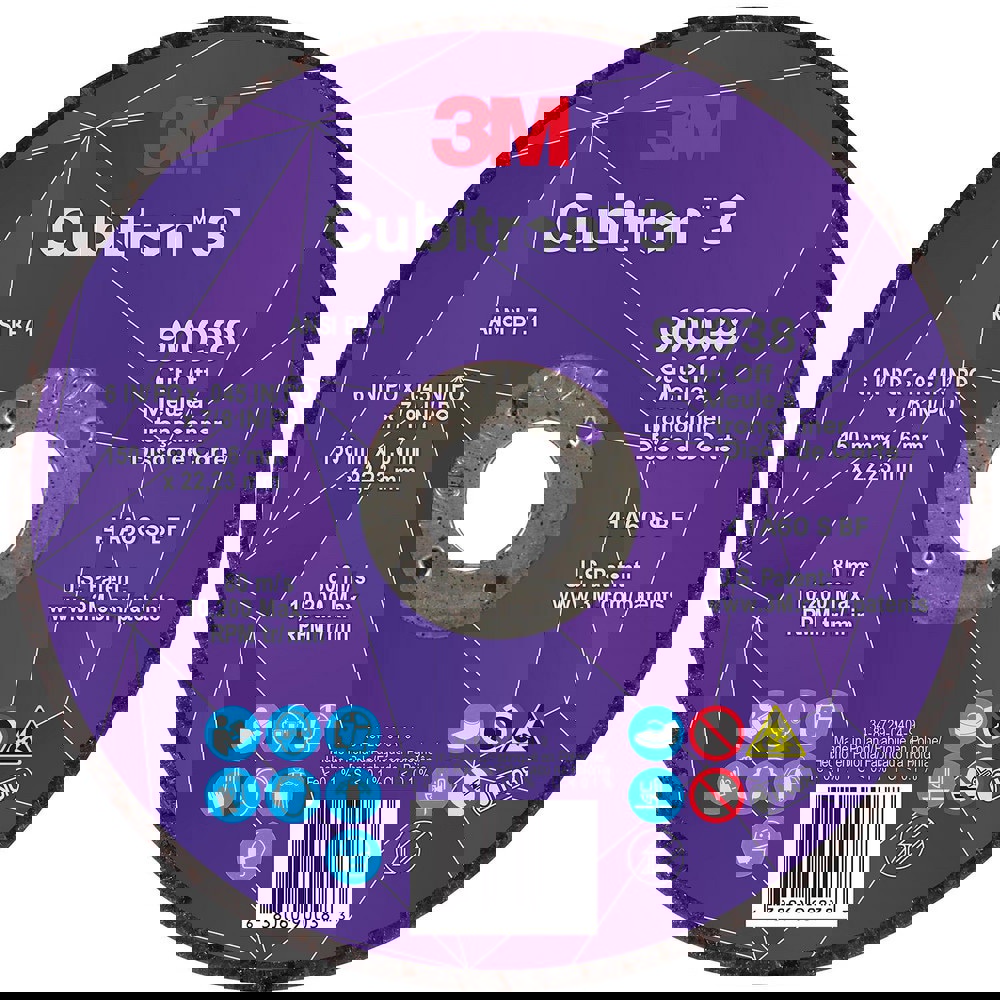 Cutoff Wheels; Wheel Diameter (Inch): 6 ; Wheel Thickness (Decimal Inch): 0.0450 ; Hole Size (Inch): 7/8 ; Abrasive Material: Ceramic ; Reinforced: Reinforced ; Grit: 60+