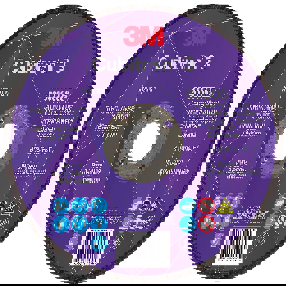 Depressed-Center Wheels; Wheel Diameter (Inch): 6 ; Wheel Thickness (Inch): 1/4 ; Hole Size: 7/8 (Inch); Wheel Type: Type 27 ; Abrasive Material: Precision Shaped Ceramic ; Grit: 36