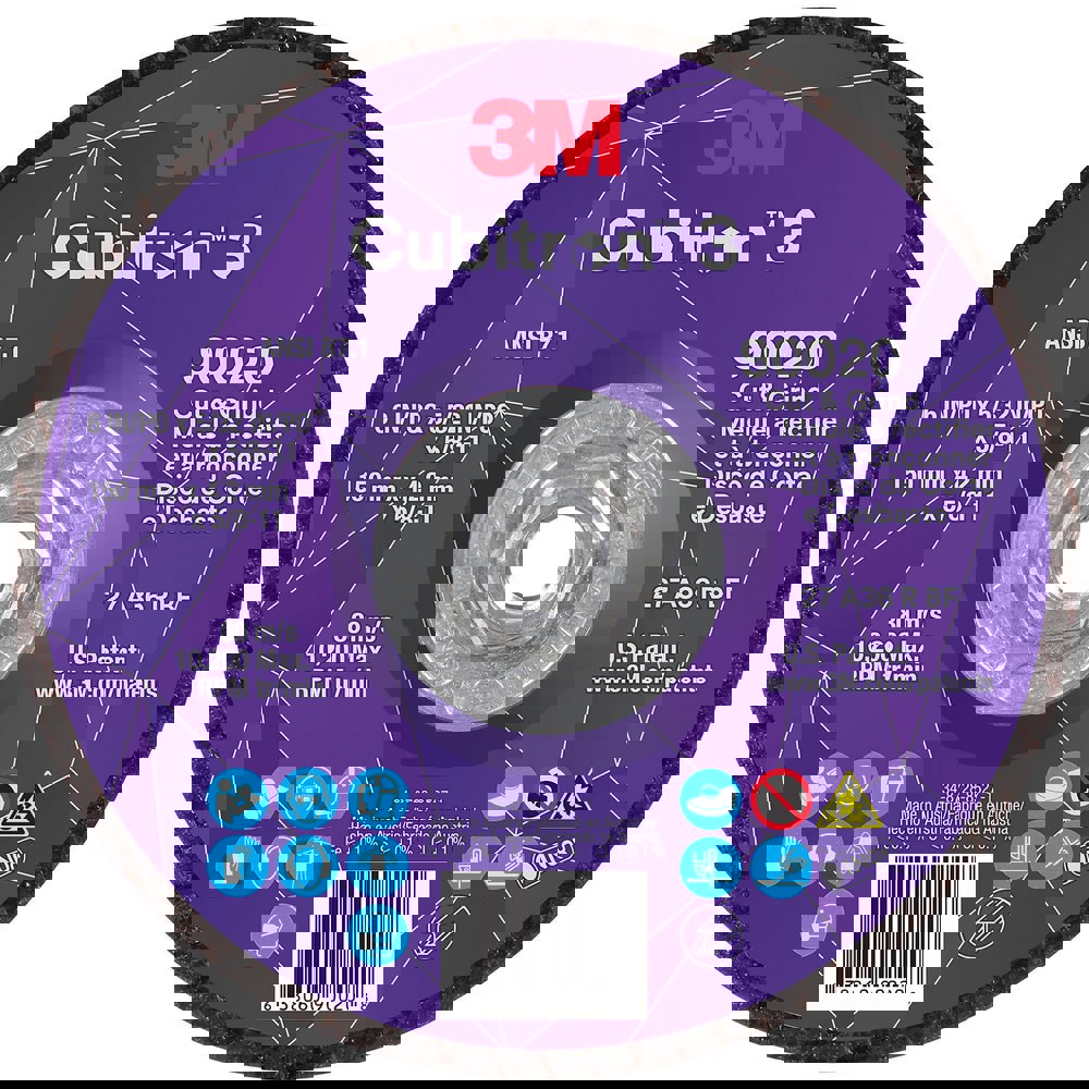 Depressed-Center Wheels; Wheel Diameter (Inch): 6 ; Wheel Thickness (Inch): 5/32 ; Hole Thread Size: 5/8-11 ; Wheel Type: Type 27 ; Abrasive Material: Precision Shaped Ceramic ; Grit: 36