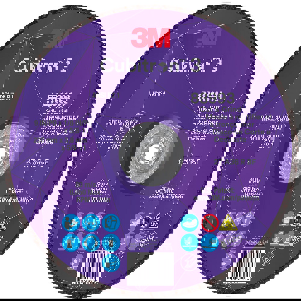 Depressed-Center Wheels; Wheel Diameter (Inch): 9 ; Wheel Thickness (Inch): 1/8 ; Hole Thread Size: 5/8-11 ; Wheel Type: Type 27 ; Abrasive Material: Precision Shaped Ceramic ; Grit: 36