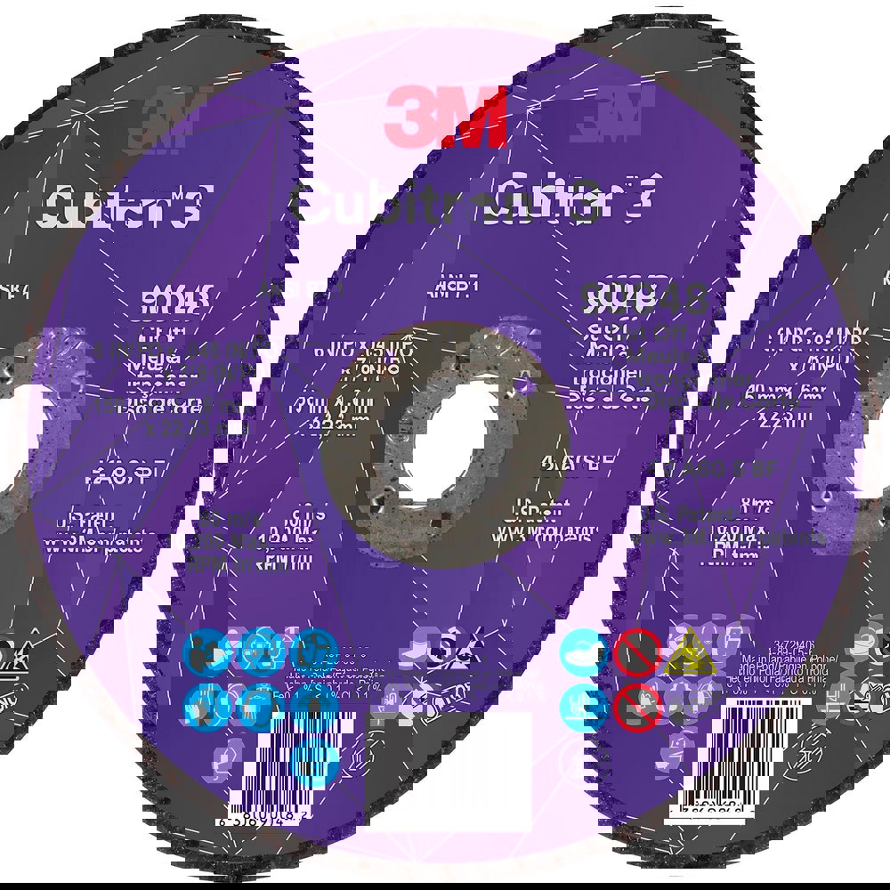 Depressed-Center Wheels; Wheel Diameter (Inch): 6 ; Wheel Thickness (Inch): 0.045 ; Hole Size: 7/8 (Inch); Wheel Type: Type 27 ; Abrasive Material: Precision Shaped Ceramic ; Grit: 60