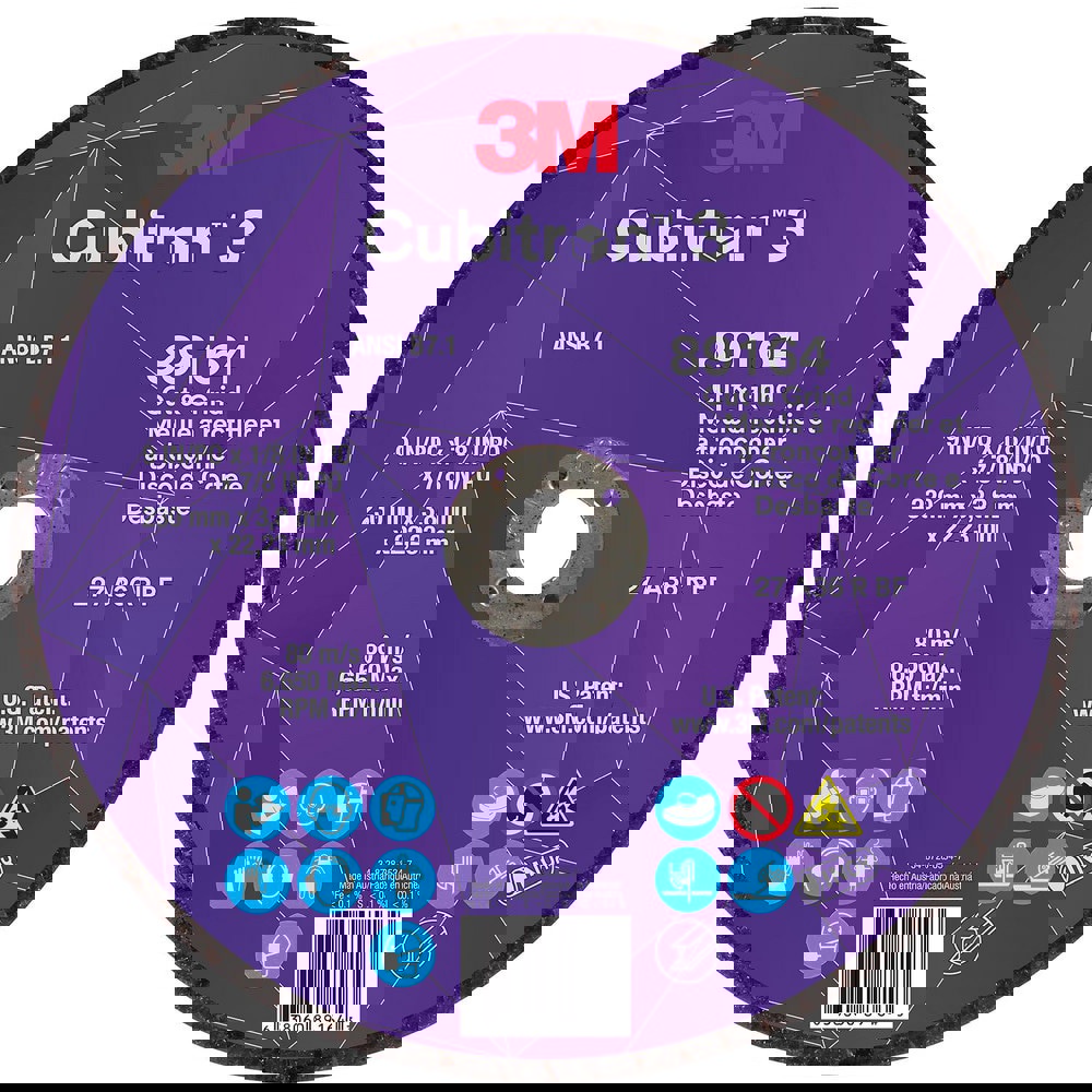 Depressed-Center Wheels; Wheel Diameter (Inch): 9 ; Wheel Thickness (Inch): 1/8 ; Hole Size: 7/8 (Inch); Wheel Type: Type 27 ; Abrasive Material: Precision Shaped Ceramic ; Grit: 36