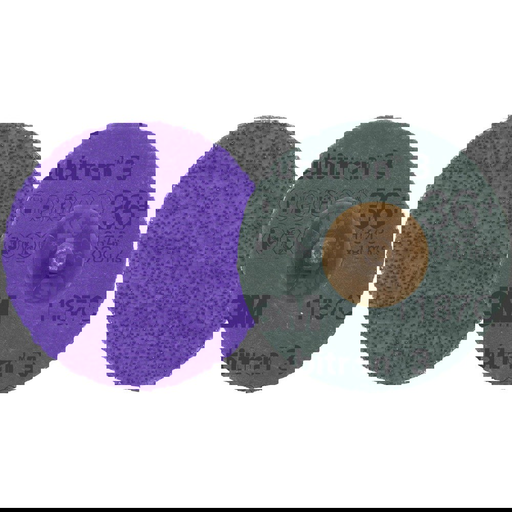 Quick Change Discs; Disc Diameter: 2 ; Abrasive Type: Coated ; Abrasive Material: Precision Shaped Ceramic ; Grit: 36+ ; Quick Change Compatibility: Roloc TR ; Attaching System: TR (Type III)