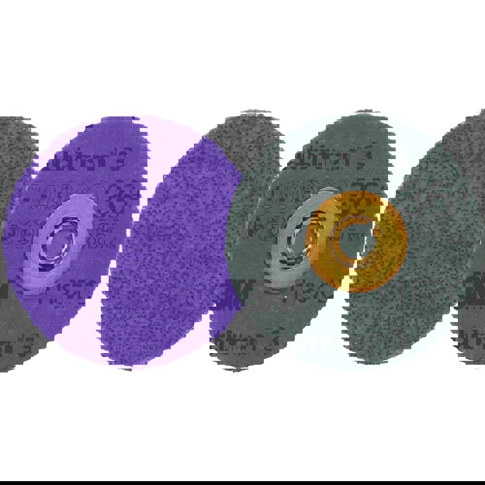 Quick Change Discs; Disc Diameter: 3 ; Abrasive Type: Coated ; Abrasive Material: Precision Shaped Ceramic ; Grit: 36+ ; Quick Change Compatibility: Roloc TSM ; Attaching System: Roloc TSM