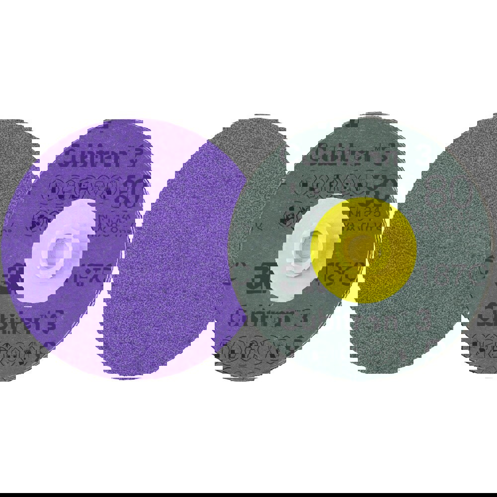 Fiber Discs; Disc Diameter (Inch): 5 ; Abrasive Material: Precision Shaped Ceramic ; Grit: 60 ; Center Hole Size (Inch): 7/8 ; Attachment Type: Arbor Hole ; Disc Color: Purple