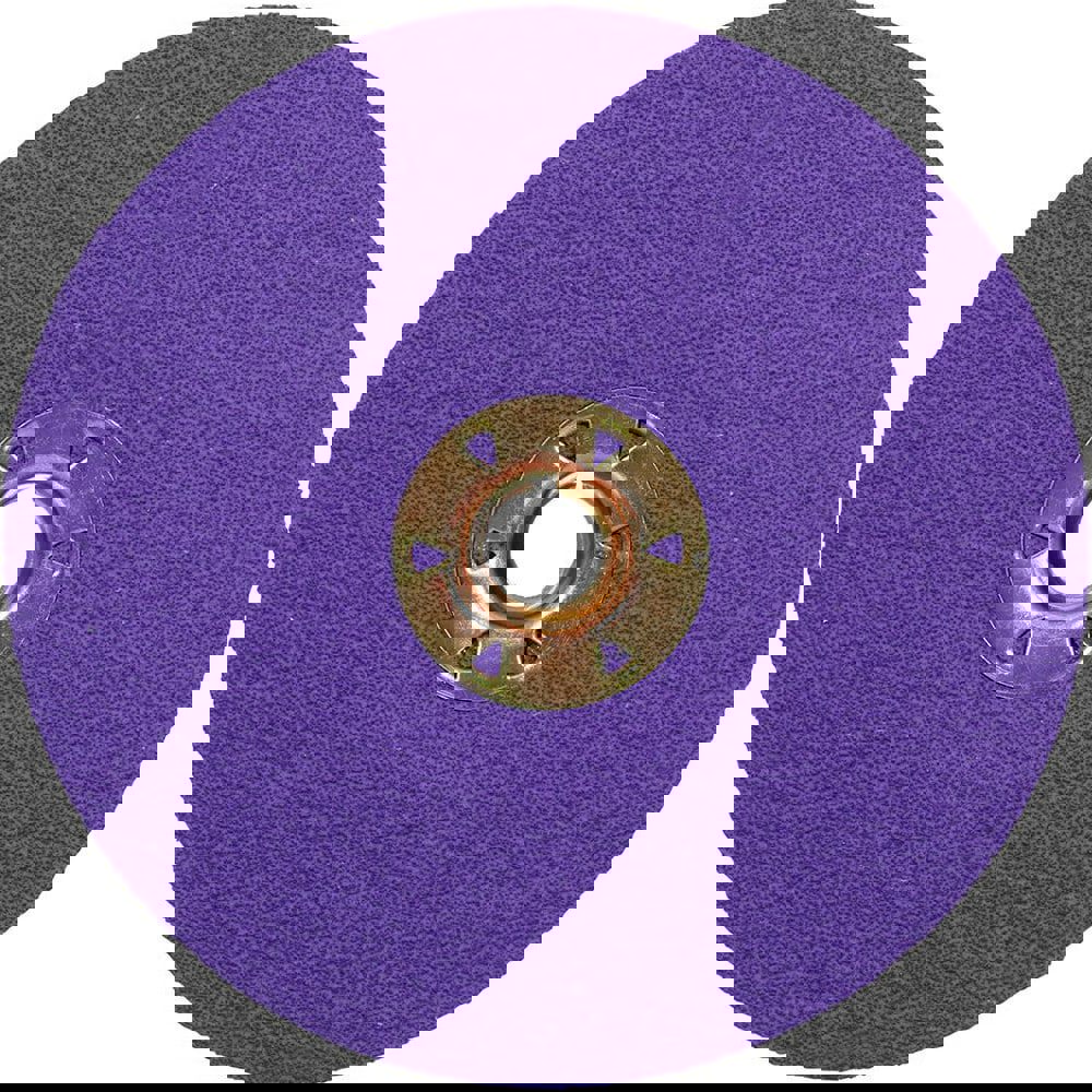 Fiber Discs; Disc Diameter (Inch): 9-1/8 ; Abrasive Material: Precision Shaped Ceramic ; Grit: 80 ; Center Hole Size (Inch): 7/8 ; Attachment Type: Arbor Hole ; Disc Color: Purple