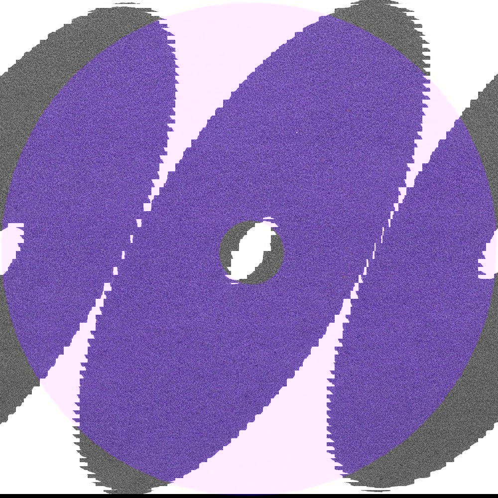Fiber Discs; Disc Diameter (Inch): 4-1/2 ; Abrasive Material: Precision Shaped Ceramic ; Grit: 80 ; Center Hole Size (Inch): 7/8 ; Attachment Type: Arbor Hole ; Disc Color: Purple