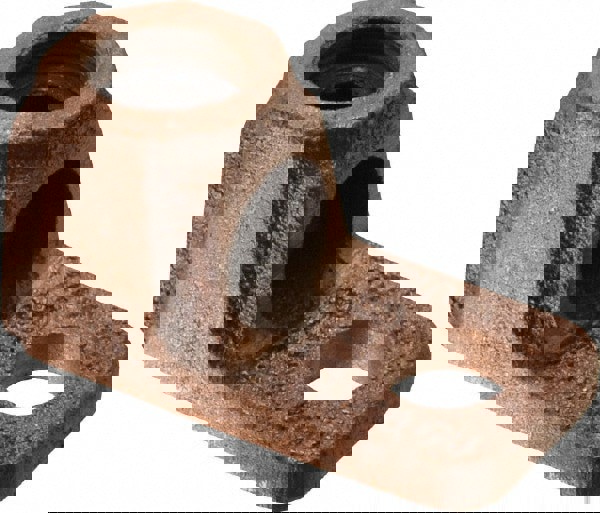 D Shaped Ring Terminal: Non-Insulated, 2 to 4/0 AWG, Crimp Connection