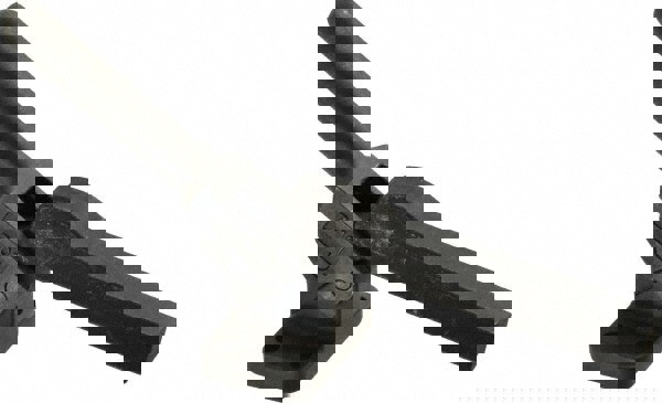 Manual Hold-Down Toggle Clamp: Vertical, 475 lb Capacity, Solid Bar, Flanged Base