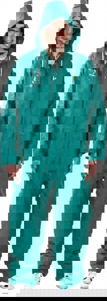 Coveralls: Size XL, Green, Nylon & PVC