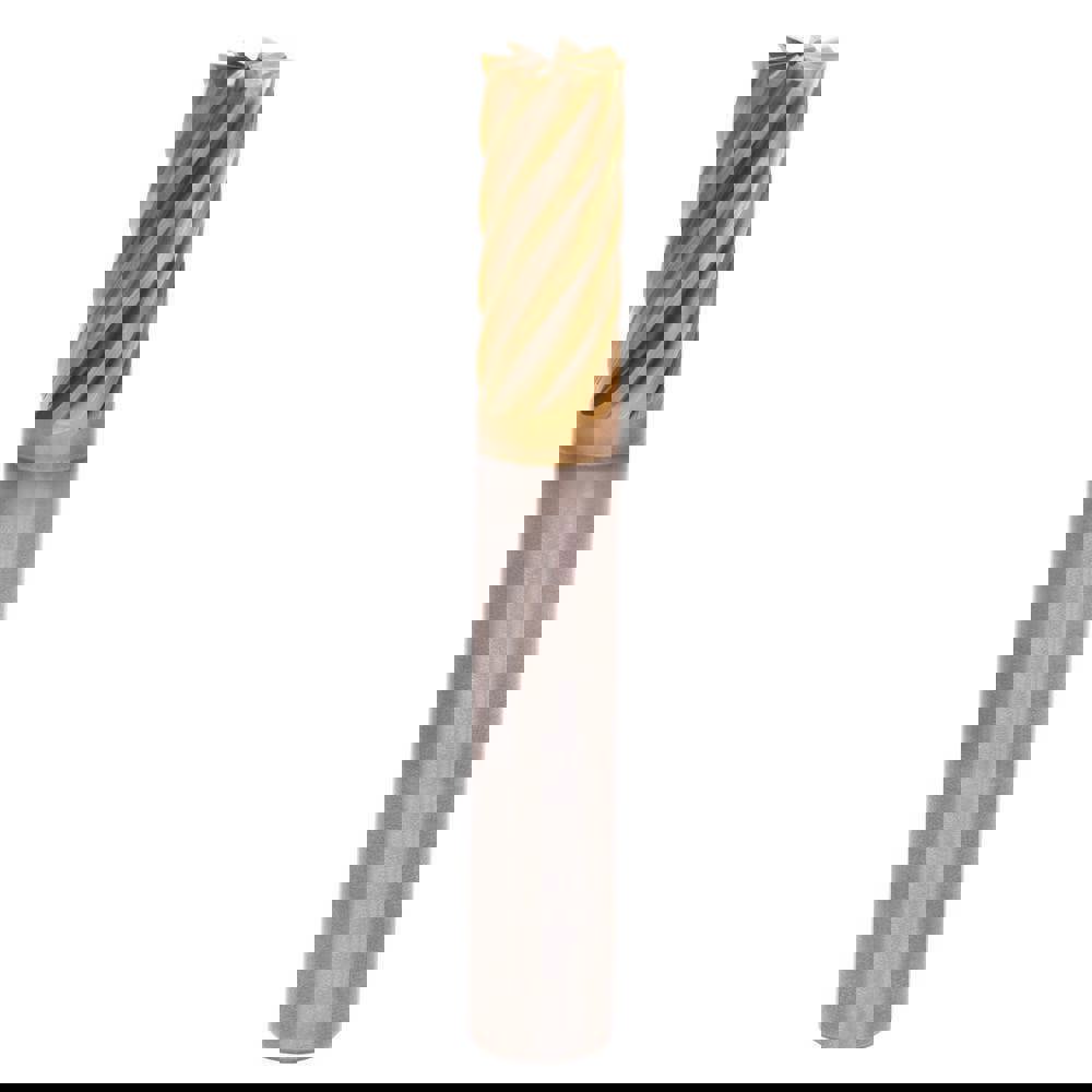 Roughing & Finishing End Mills; Mill Diameter (Fractional Inch): 1/2 ; Flute Type: Helical ; Number Of Flutes: 8 ; End Mill Material: Solid Carbide ; Length of Cut (Inch): 5/8 ; Coating/Finish: AlCrN