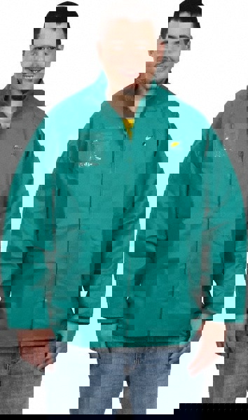 Rain Jacket: Size 3XL, Green, Nylon, Polyester & PVC