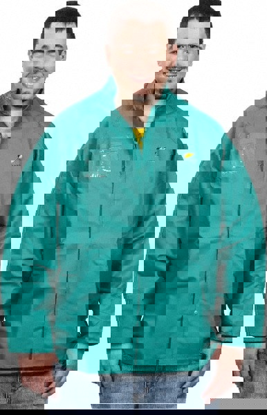 Rain Jacket: Size M, Green, Nylon, Polyester & PVC