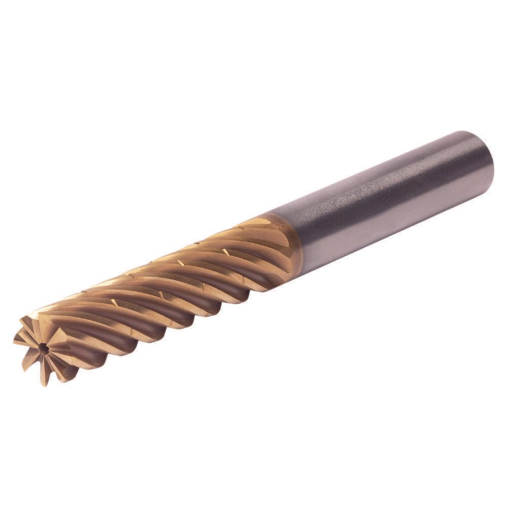 Roughing & Finishing End Mills; Mill Diameter (mm): 25.00 ; Flute Type: Helical ; Number Of Flutes: 8 ; End Mill Material: Solid Carbide ; Length of Cut (mm): 100.00 ; Coating/Finish: AlCrN
