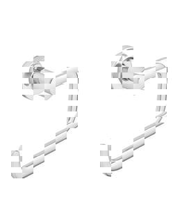 Rectangular Open Towel Ring in Polished Chrome