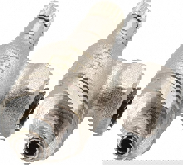 Air Flow Control Valve: Push-to-Connect Meter Out Metal Flow Control, Tube x NPT, 1/4