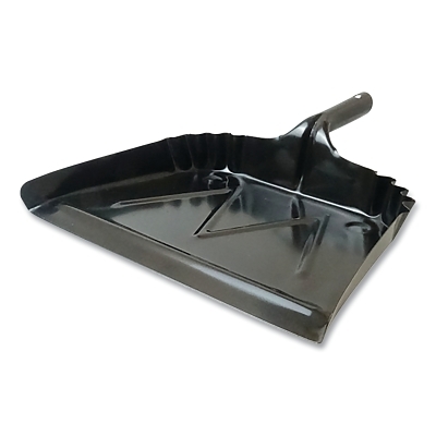 Dust Pan: Metal Body, Steel Handle