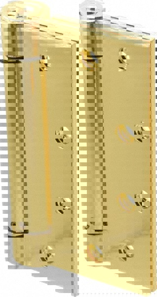 Commercial Hinges; Mount Type: Full-Mortise ; Hinge Material: Steel ; Finish: Bright Brass ; Number Of Knuckles: 3.000 ; Product Service Code: 5340