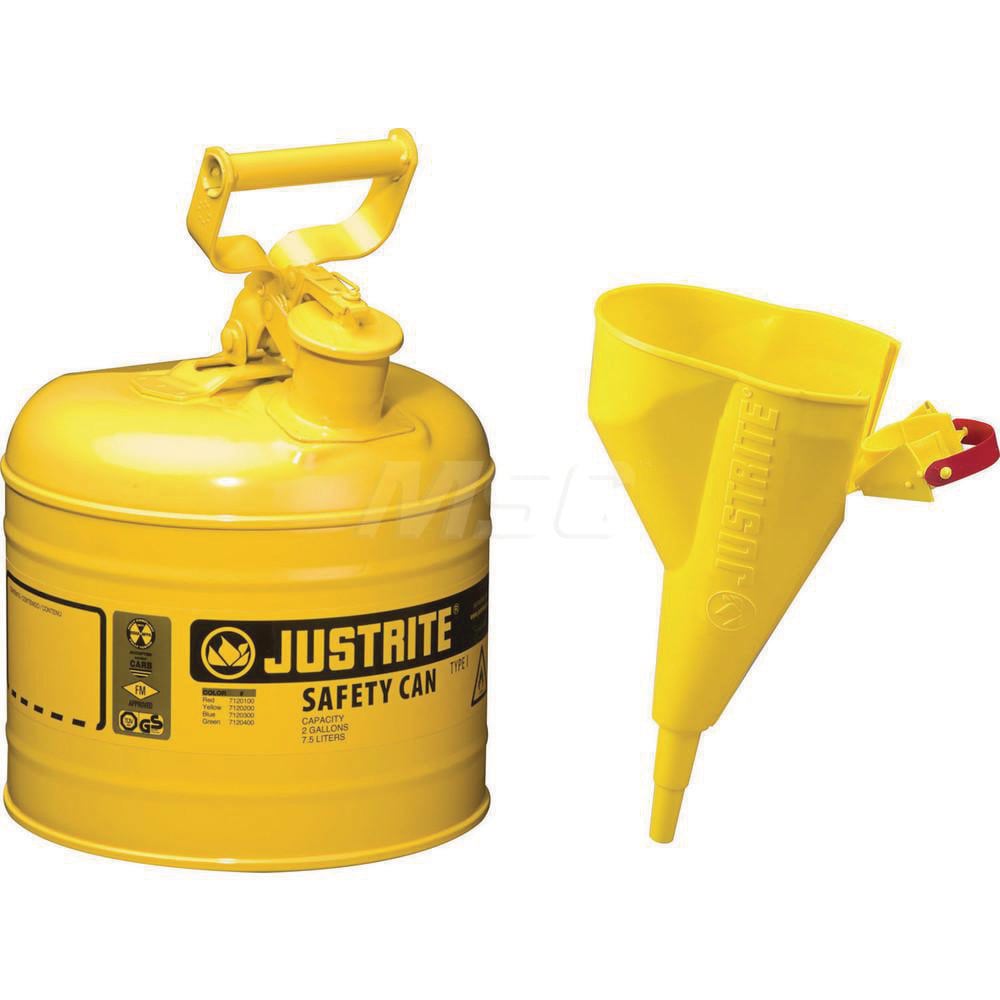 Safety Can: 2 gal, Steel