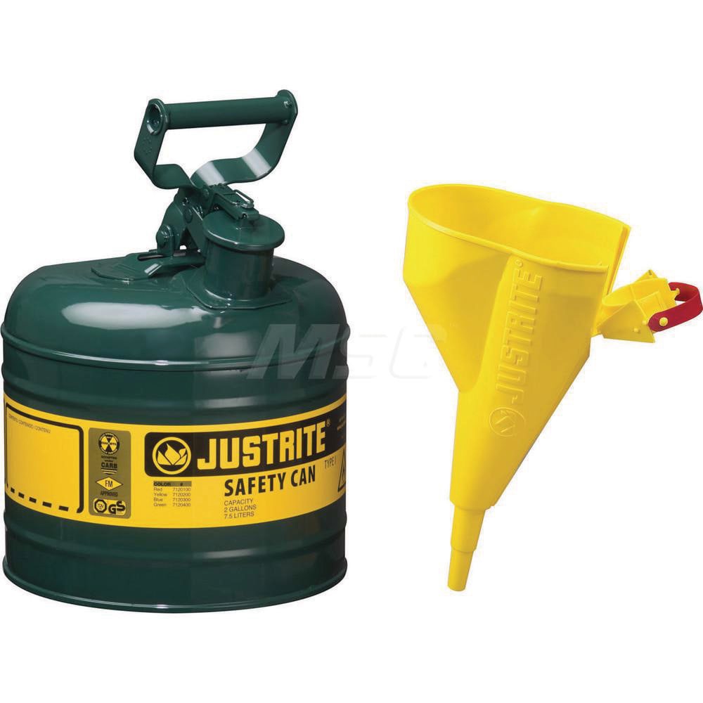 Safety Can: 2 gal, Steel