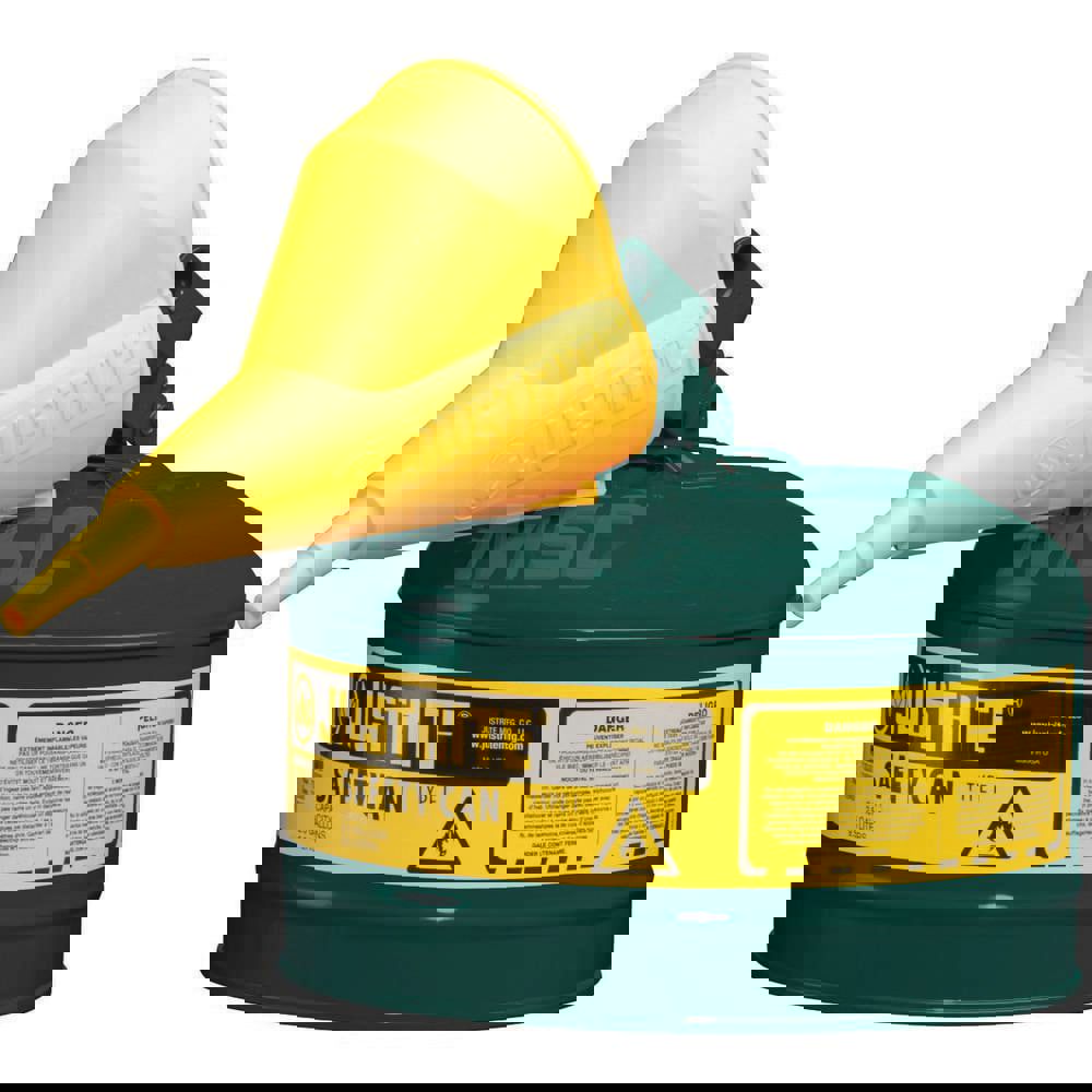 Safety Can: 2.5 gal, Steel