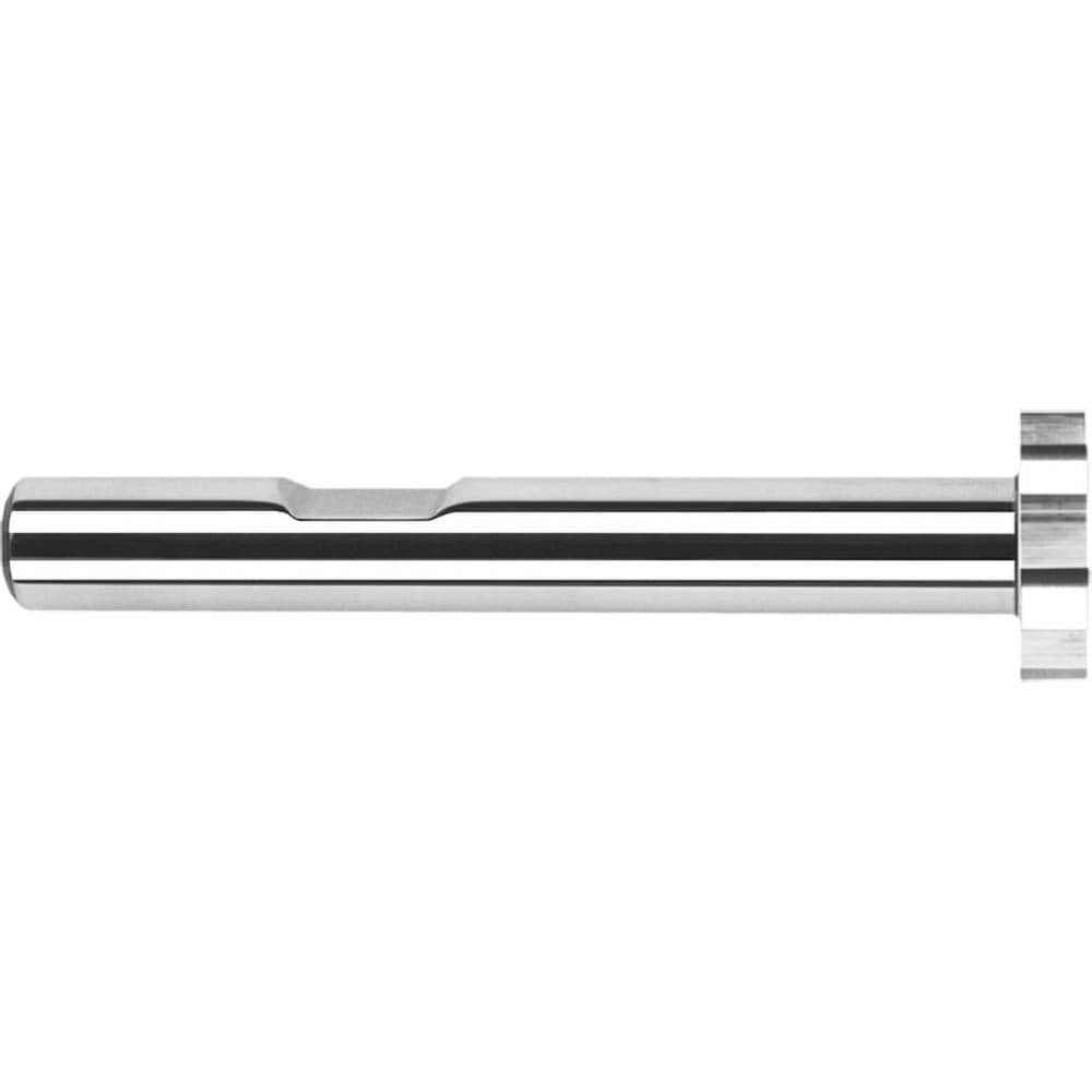 Woodruff/Keyseat Cutters; Connection Type: Shank ; Cutter Material: Brazed Solid Carbide ; Cutter Diameter (Decimal Inch): 0.5000 ; Tooth Configuration: Straight ; Cutting Width (Decimal Inch): 0.0620 ; Weldon Flat: Yes