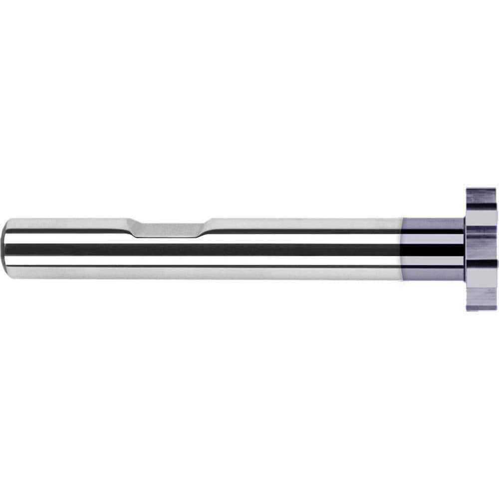 Woodruff/Keyseat Cutters; Connection Type: Shank ; Cutter Material: Brazed Solid Carbide ; Cutter Diameter (Decimal Inch): 1.3750 ; Tooth Configuration: Straight ; Cutting Width (Decimal Inch): 0.2500 ; Weldon Flat: Yes
