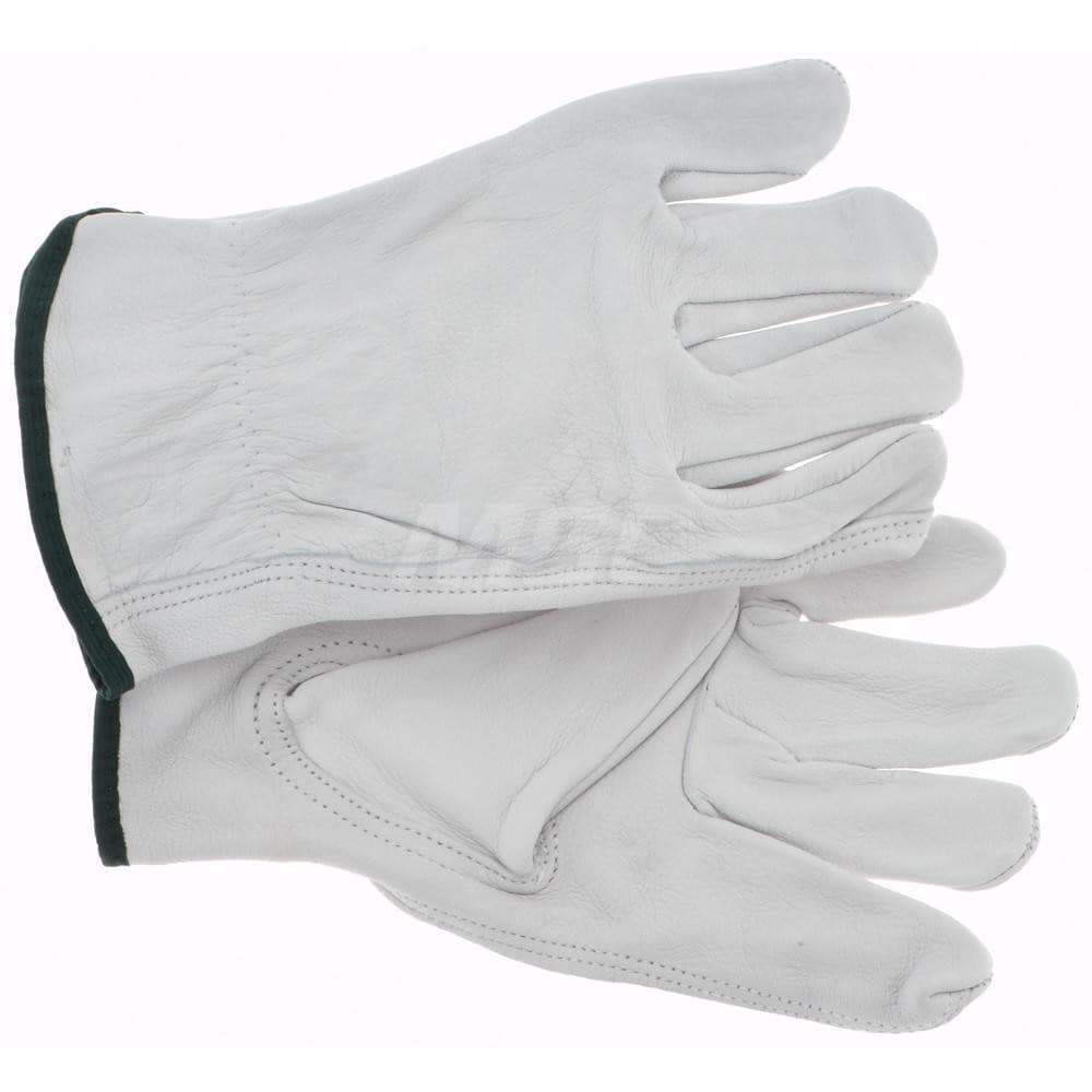 Work Gloves: PRO-SAFE Size Medium, Not Lined, Goatskin