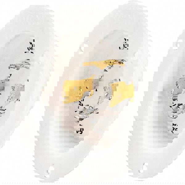 Locking Inlet: Inlet, Industrial, L14-20P, 125 & 250V, White