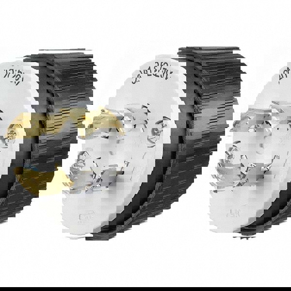 Locking Inlet: Plug, Industrial, L14-20P, 125 & 250V, Black & White