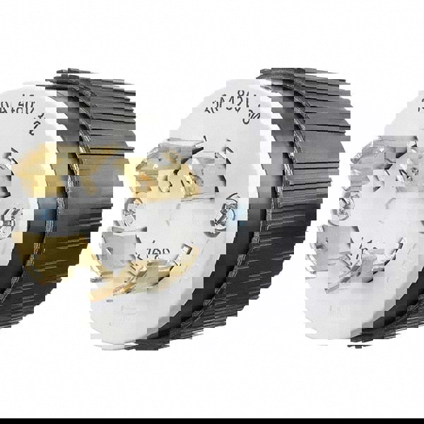 Locking Inlet: Plug, Industrial, L14-30P, 125 & 250V, Black & White