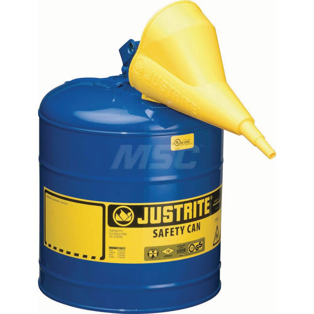 Safety Can: 5 gal, Steel