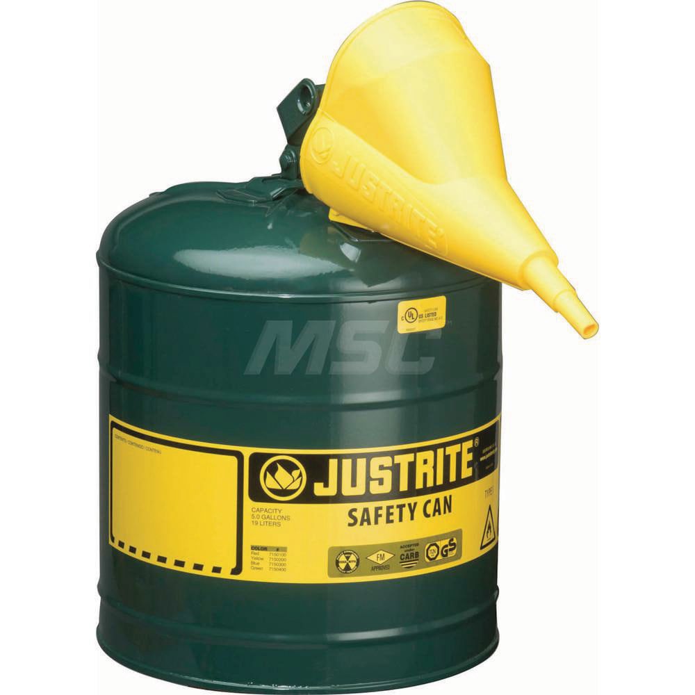Safety Can: 5 gal, Steel