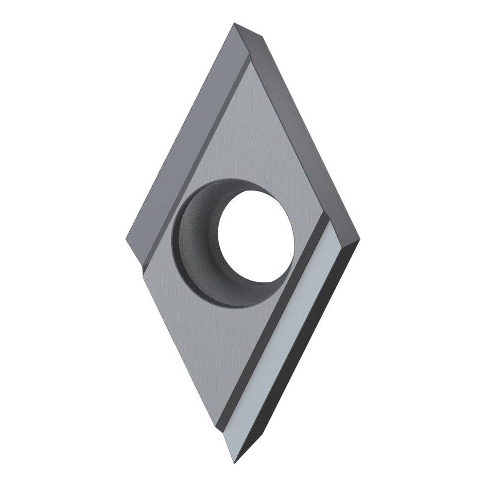 Turning Inserts; ANSI Insert Code: DCET32505 ; ISO Insert Code: DCET11T302 ; Relief Angle: 7.000 ; Insert Style: DCET ; Corner Radius (Decimal Inch): 0.0080 ; Included Angle: 55.00