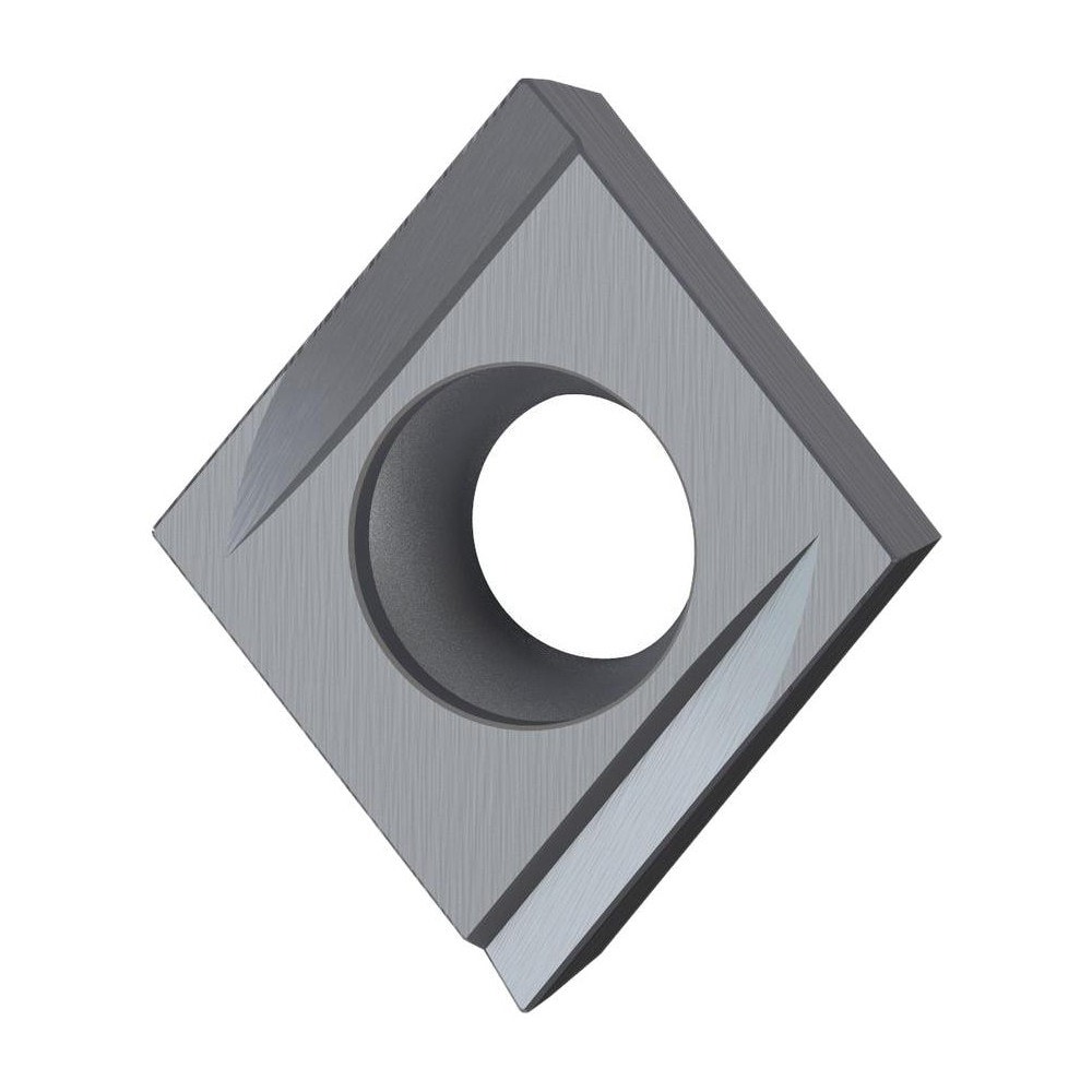 Turning Inserts; ANSI Insert Code: CCGT32505 ; ISO Insert Code: CCGT09T302 ; Relief Angle: 7.000 ; Insert Style: CCGT ; Corner Radius (Decimal Inch): 0.0080 ; Included Angle: 80.00