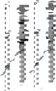 IDEALLAV PLASTIC DRAIN WITH INTERNAL POP UP AND GRID, CHROME