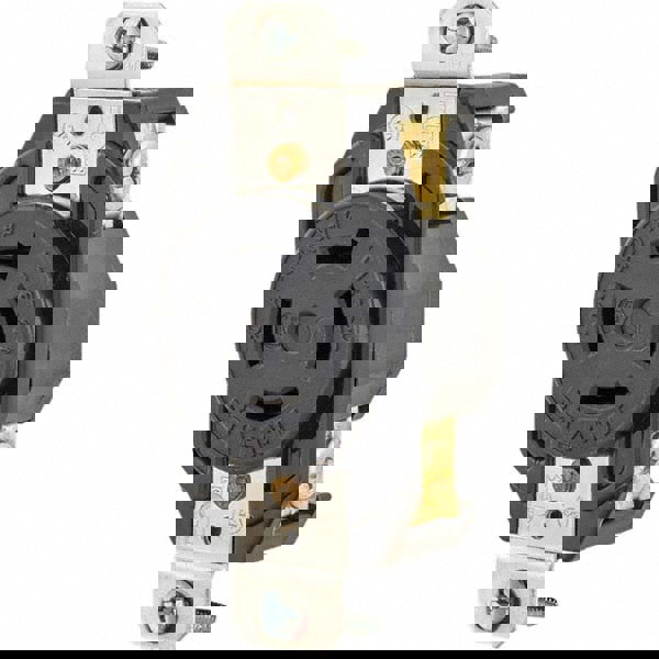 Twist Lock Receptacles; Receptacle/Part Type: Receptacle; Gender: Female; NEMA Configuration: L16-20R; Flange Style: No Flange; Amperage: 20 A; Number Of Poles: 3; Number Of Wires: 4; Maximum Cord Diameter: 29.20 mm; Resistance Features: Impact-Resistant;