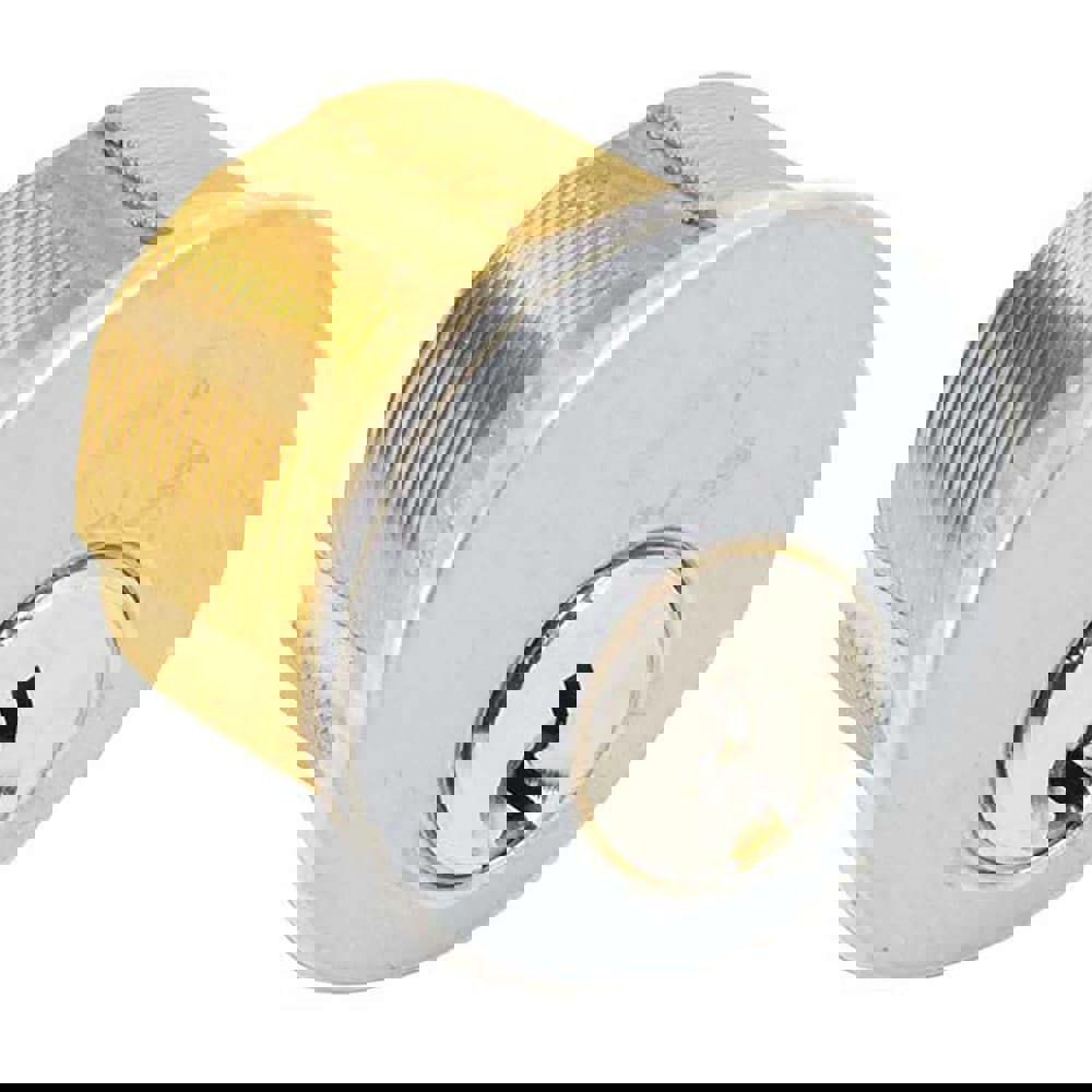 Cylinders; Type: Mortise ; Keying: Kwikset 1176 Keyway ; Material: Brass ; Hand Orientation: Non-Handed ; Finish/Coating: Satin Chrome ; Cylinder Diameter: 1.125in