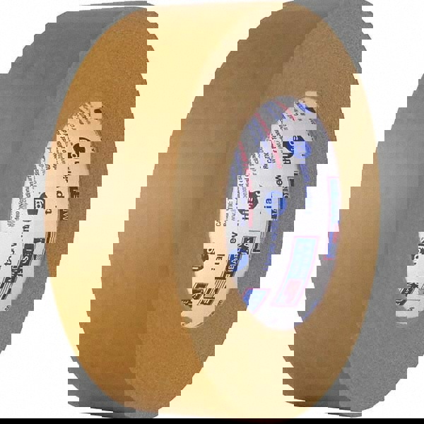 Packing Tape: 50.2' Long, Brown, Natural Synthetic Rubber Adhesive