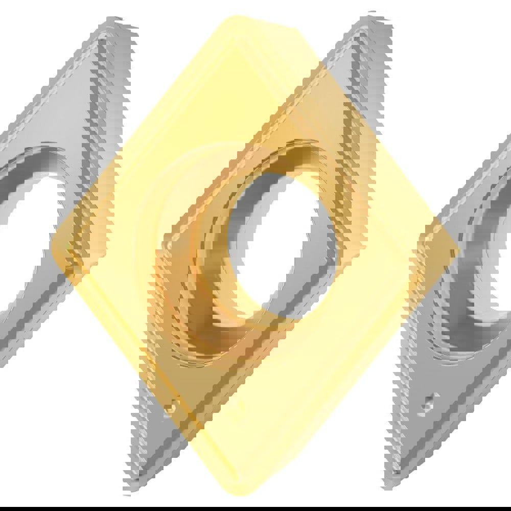 Turning Inserts; Insert Style: CPGM ; ANSI Size Code: 32.51 ; ISO Size Code: 09T304 ; Insert Shape: C - Diamond (Rhombic) 80-Deg ; Included Angle: 80.00 ; Inscribed Circle (Inch): 3/8