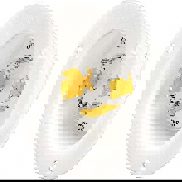 Locking Inlet: Inlet, Industrial, L17-30P, 600V, White