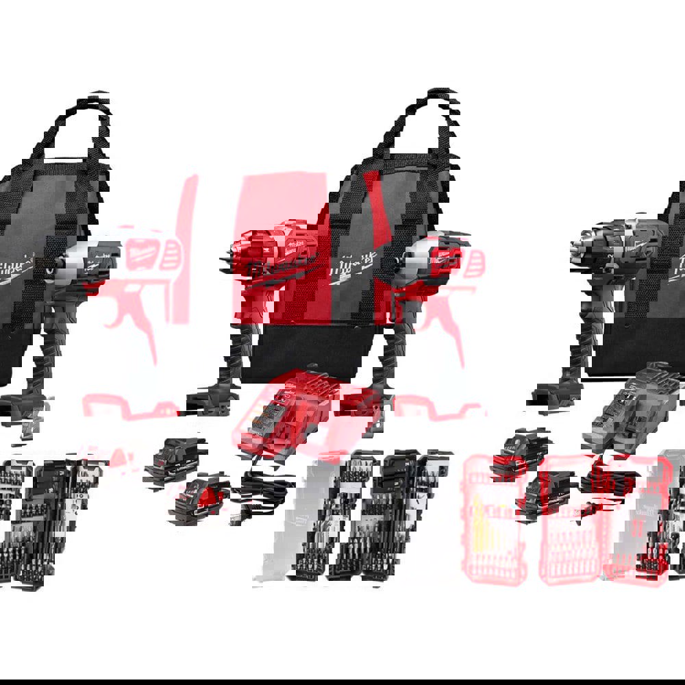 Cordless Tool Combination Kits; Kit Type: 18 Volt Cordless Tool Combination ; Tools: Compact Drill/Driver; Impact Driver ; Voltage: 18.00 ; Batteries Included: Yes ; Battery Chemistry: Lithium-ion ; Battery Series: M18 Red