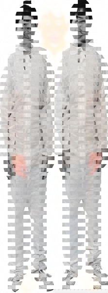 Disposable Coveralls: Size X-Large, 1.6 oz, SMS, Zipper Closure