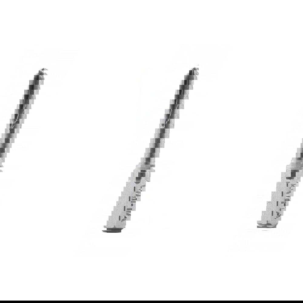 Torq-Set Screwdriver Insert Bit: #4 Point, 6.3 mm Drive, 25 mm OAL