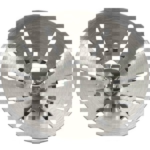 SS BDY & CONICAL BSKT STRN MTL STEM