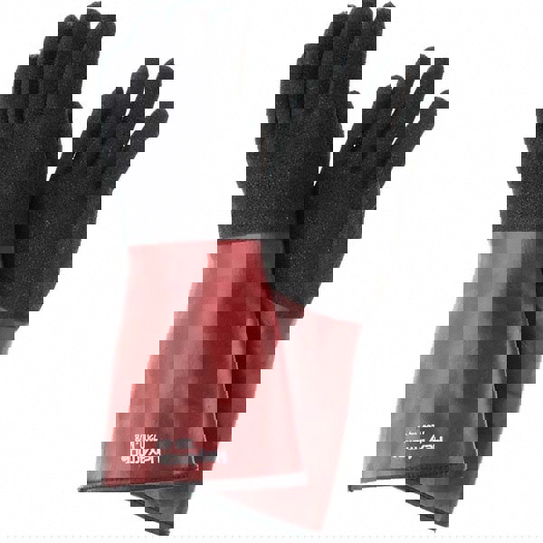 Chemical Resistant Gloves: Medium, Textured Polyvinylchloride-Coated