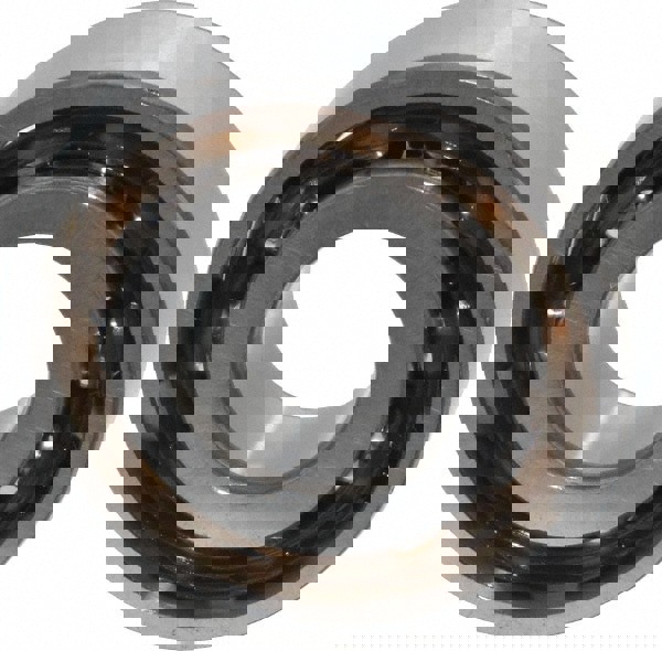 Angular Contact Ball Bearing: 17 mm Bore Dia, 40 mm OD, 12 mm OAW, Without Flange