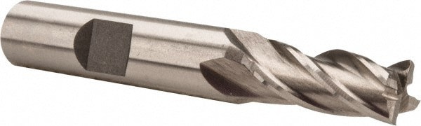Square End Mill: 8.00 mm Dia, 4 Flute, High Speed Steel