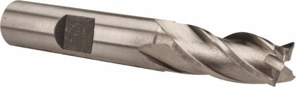 Square End Mill: 9.00 mm Dia, 4 Flute, High Speed Steel