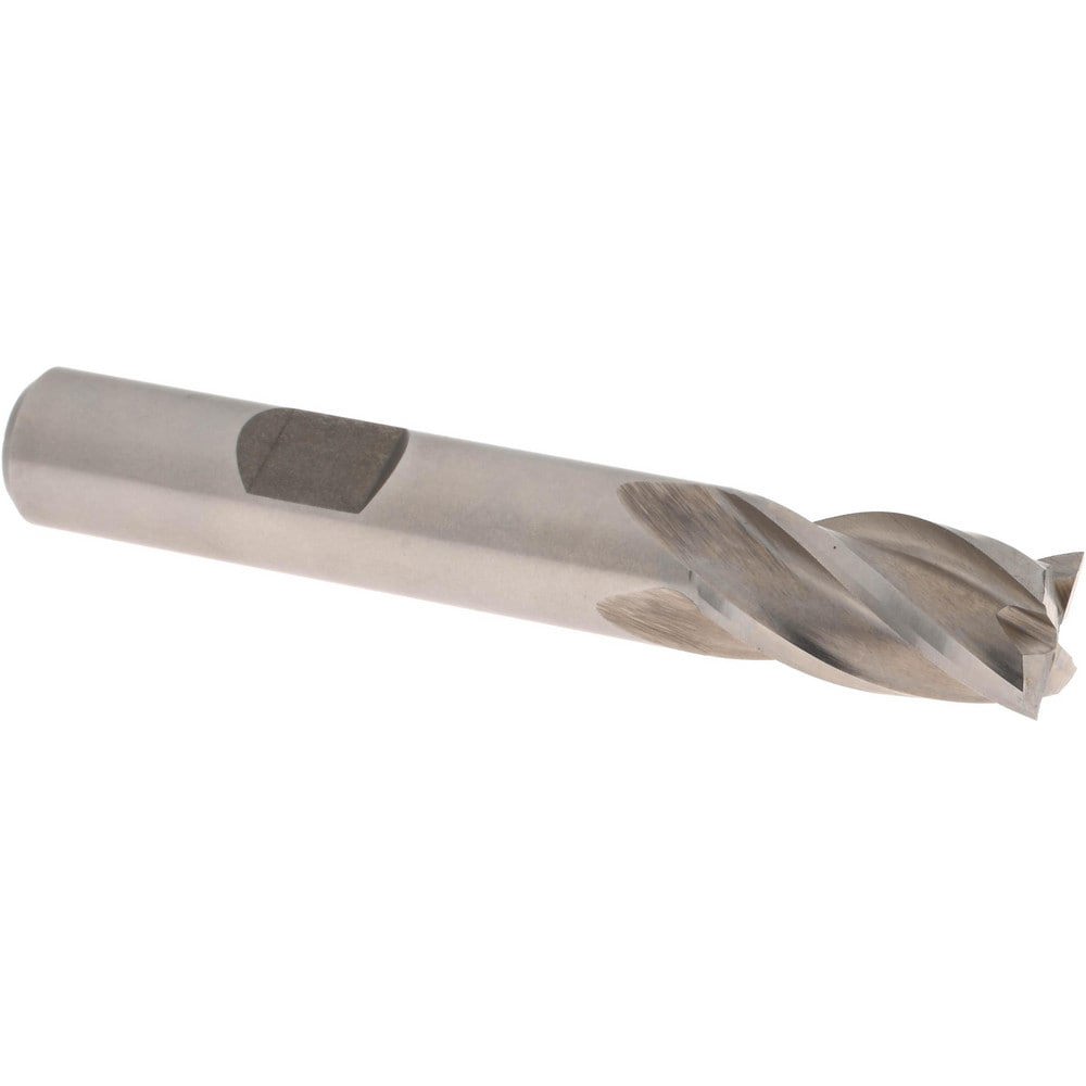 Square End Mill: 10.00 mm Dia, 4 Flute, High Speed Steel